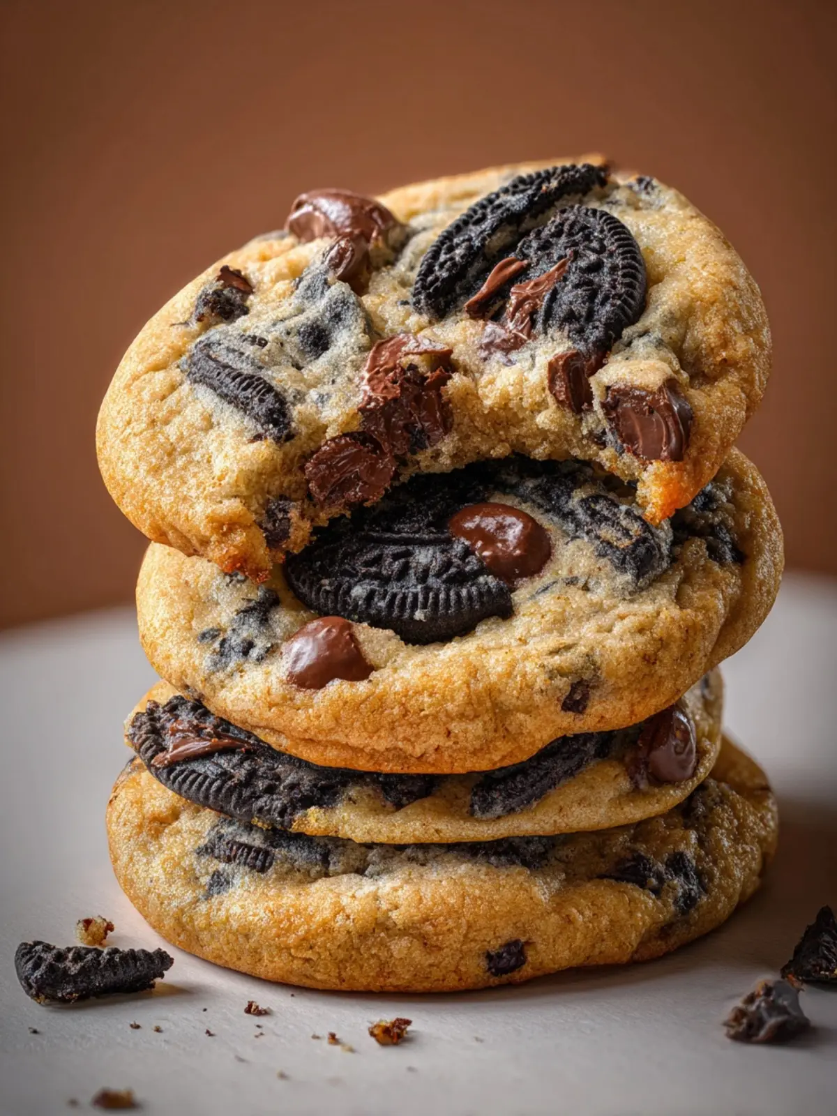 Eggless Oreo Chocolate Chip Cookies, vegan option First Image