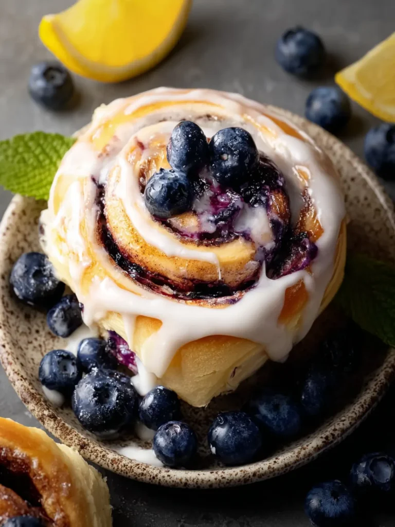 Lemon Lover’s Lemon Blueberry Sweet Rolls First Image