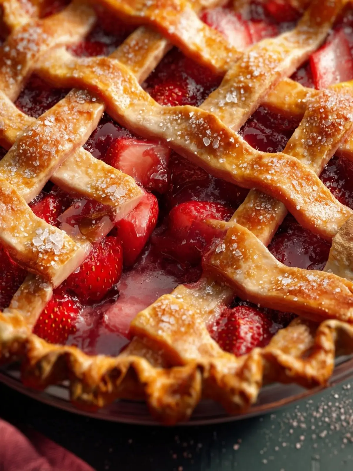 Strawberry Rhubarb Pie First Image